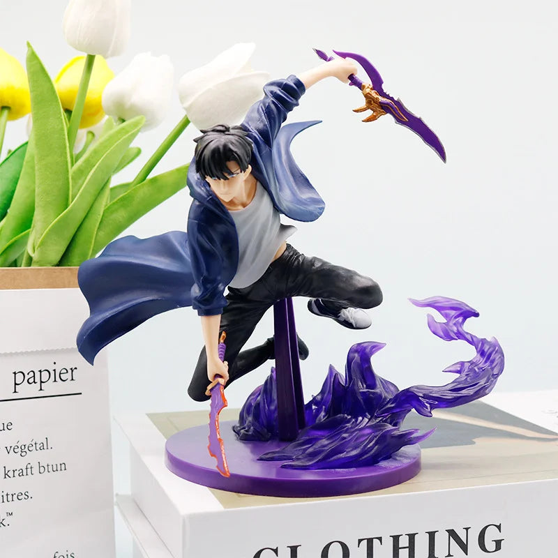 A detailed Solo Leveling Beru Figure made of PVC, featuring the Shadow Ant King in a dynamic battle pose for home decoration.