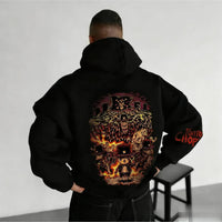 An oversized Chopper Graphic Hoodie featuring a cute Tony Tony Chopper anime print, designed as casual autumn and winter streetwear for men and women.