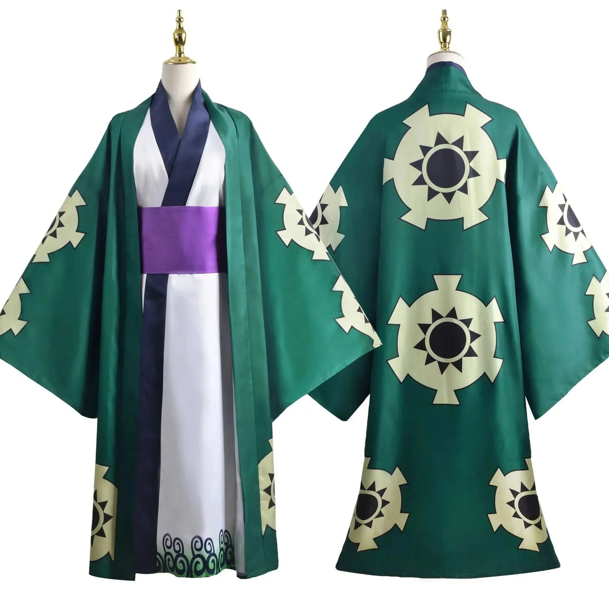 Roronoa Zoro Green Kimono Cosplay Costume | One Piece