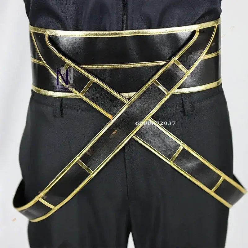 Close-up of Eminence in Shadow Cid Kagenou Cosplay Costume cloak cape detail polyester quality