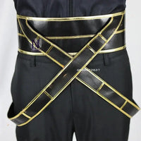 Close-up of Eminence in Shadow Cid Kagenou Cosplay Costume cloak cape detail polyester quality