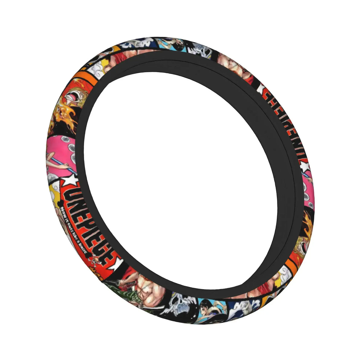One Piece Luffy Anime Steering Wheel Cover soft elastic 37-38cm car decoration accessory