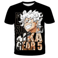 A fashion kid's One Piece Luffy T Shirt, a summer short sleeve top for boys.