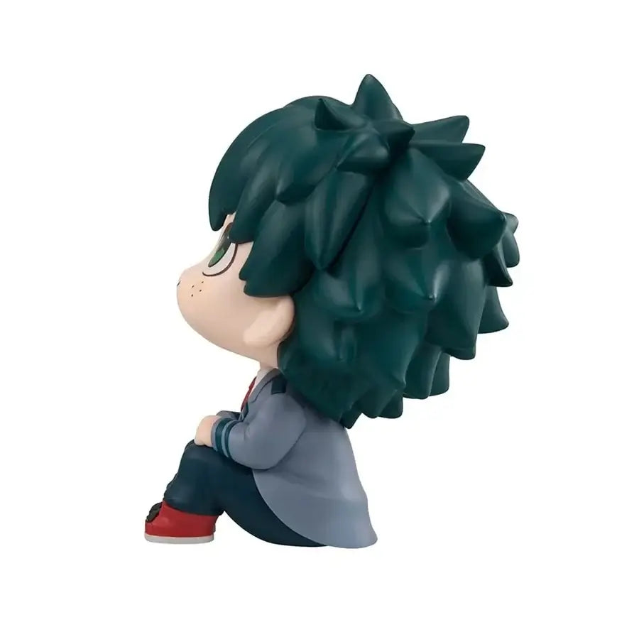 A highly detailed 18cm My Hero Academia Anime Figure made of PVC, featuring action poses of All Might, Deku, and Bakugo for collectors.