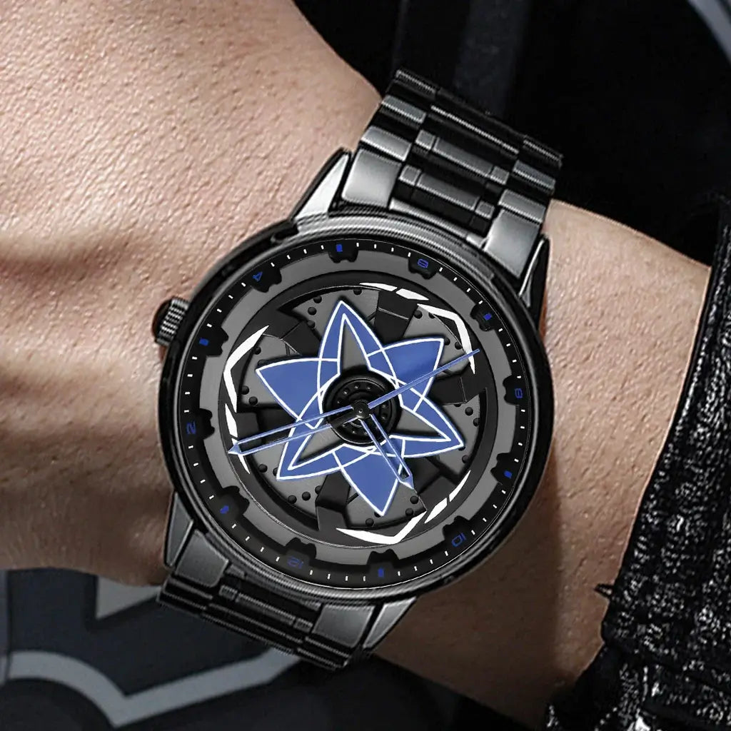 VA VA VOOM Racing Series Watch creative spinning dial stainless steel waterproof sports quartz watch for men