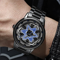 VA VA VOOM Racing Series Watch creative spinning dial stainless steel waterproof sports quartz watch for men