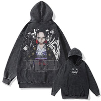 One Piece Vintage Washed Oversized Hoodie | Cotton Streetwear