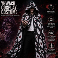 Yhwach BLEACH TYBW Cosplay Cloak featuring a unique design with a hood and eye patterns, perfect for cosplay events.