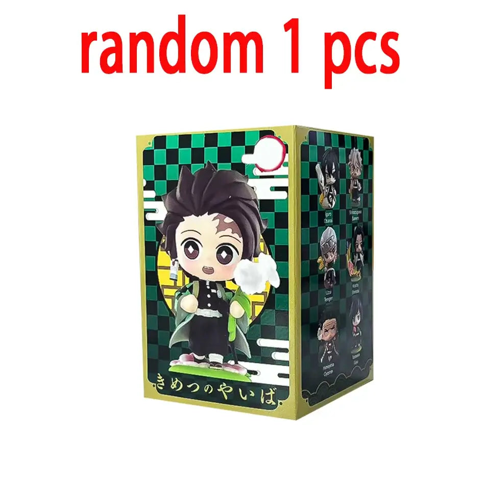 Demon Slayer Tanjiro Nezuko Blind Box Figure anime cartoon statue ornament surprise gift