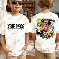 One Piece Anime Luffy T-Shirt Kids Adult Cosplay short sleeve cotton summer tee unisex
