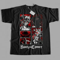 A high-quality Black Clover Asta Demon T-Shirt featuring a dynamic graphic of Asta in his devil form, designed for anime streetwear.