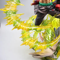 Roronoa Zoro PVC Figure 30cm With Light Bandai One Piece luminous standing model Christmas gift