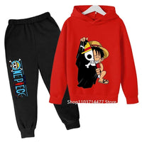 One Piece Hoodie Set: Kids Luffy 2-Piece Sport Suit