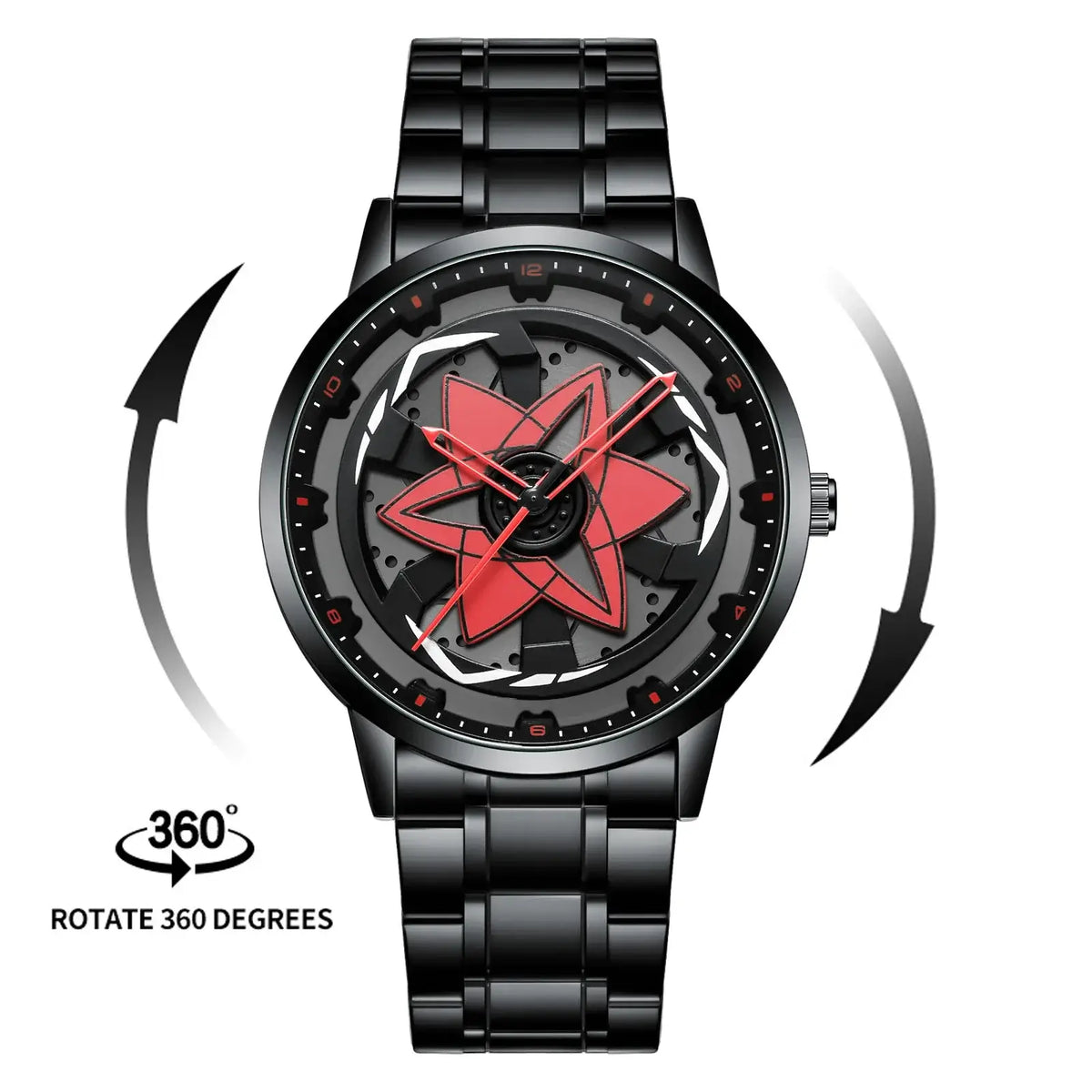 VA VA VOOM Racing Series Watch creative spinning dial stainless steel waterproof sports quartz watch for men