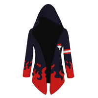 Naruto Uzumaki Cosplay Hooded Cardigan Trench Coat full length spring autumn anime casual jacket