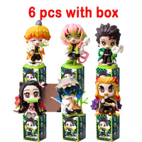 Demon Slayer Tanjiro Nezuko Blind Box Figure anime cartoon statue ornament surprise gift
