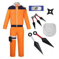 Naruto Uzumaki Orange Cosplay Costume | Genin Outfit