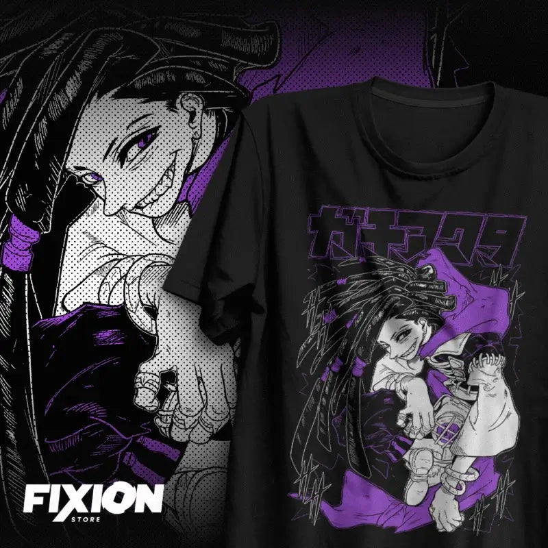 A hot anime Gachiakuta Print T-shirt in an oversized Y2K style, made from heavy cotton for women and men.