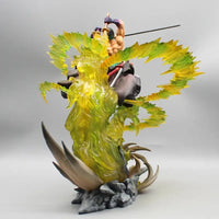 Roronoa Zoro PVC Figure 30cm With Light Bandai One Piece luminous standing model Christmas gift