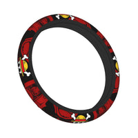 One Piece Luffy Anime Steering Wheel Cover soft elastic 37-38cm car decoration accessory