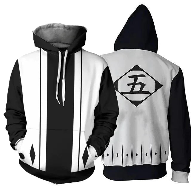Bleach Anime 3D Print Cosplay Hoodie Harajuku Y2K tracksuit pullover long sleeve men women