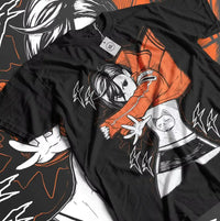 Unleash the occult with this Dandadan Okarun T-shirt! 👽 High-quality oversized cotton anime tee for men & women. Shop the trend now!