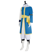 Natsu Dragneel Fairy Tail Cosplay Costume Blue Black Seven Years Later uniform Halloween men