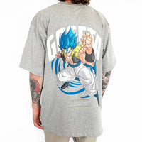 Dragon Ball Son Goku Oversized Retro Graphic T-Shirt back view unisex oversized cotton retro tee