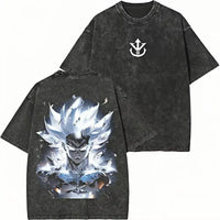 Dragon Ball Goku Majin Buu Washed Graphic T-Shirt Y2K unisex streetwear summer short sleeve