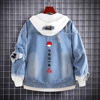 Naruto Akatsuki Itachi Harajuku Pullover Hoodie back view flannel Harajuku anime sweatshirt