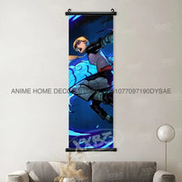High-definition Naruto Posters hanging scroll featuring Uzumaki Naruto, Uchiha Sasuke, and Madara for anime home wall decoration.