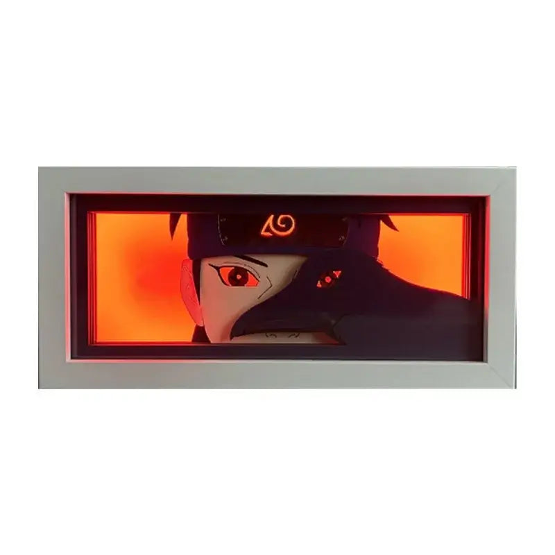 Naruto Uchiha Sasuke 3D Anime LED Light Box illuminated warm glow anime desk lamp decoration
