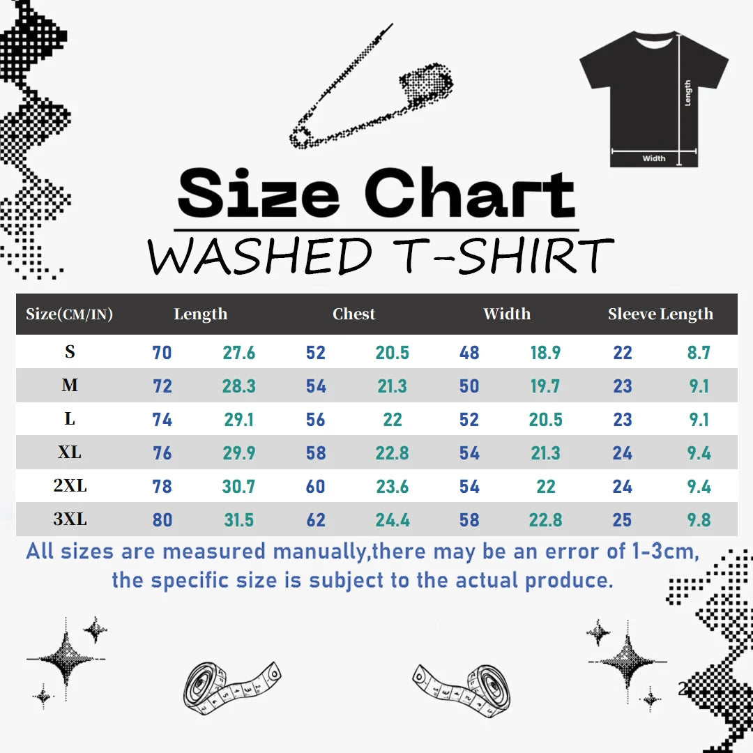 Bleach T-Shirt Vintage Washed Anime Streetwear oversized nylon-cotton blend Y2K hip-hop Bleach anime graphic washed finish applique unisex S to XXXL front view