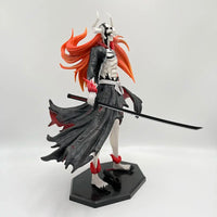 A detailed 32cm Bleach Anime Figure GK model featuring Kurosaki Ichigo in battle pose, available with Ulquiorra Cifer and Toshiro Hitsugaya variants.