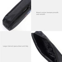 A pink Demon Slayer Backpack 3-piece set featuring Kamado Nezuko anime art, including a schoolbag, shoulder bag, and pencil case for students.