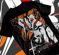 A premium Bleach Ichigo T-Shirt featuring a black and white manga strip graphic of Kurosaki Ichigo, designed as soft unisex anime streetwear.