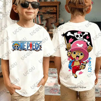 One Piece Anime Luffy T-Shirt Kids Adult Cosplay short sleeve cotton summer tee unisex