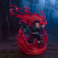 Tanjiro Hinokami Kagura Anime Figure side profile 21CM Demon Slayer collector statue model