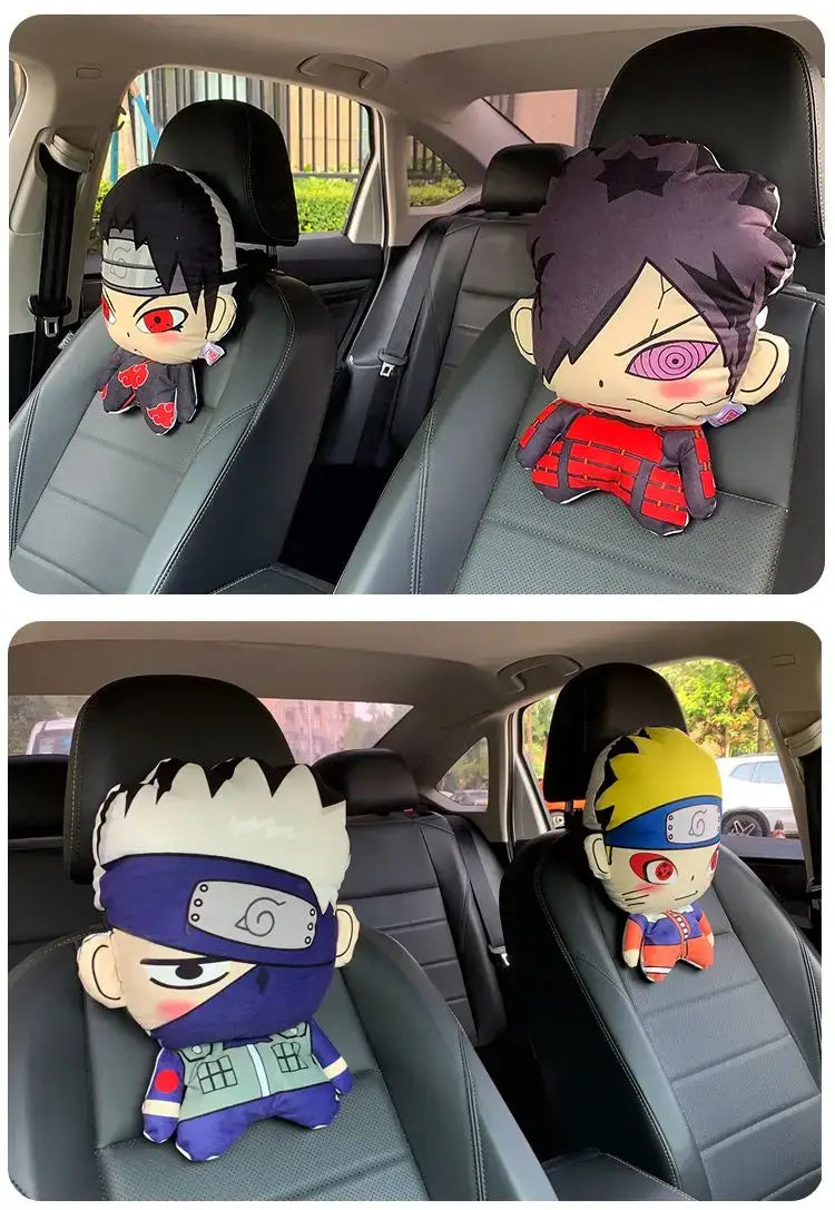 Naruto Anime Car Neck Pillow Headrest Uzumaki cartoon anti-fatigue seat accessory gift