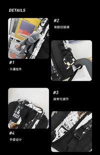One Piece Luffy Anime Backpack school laptop travel bag men women bold print gift