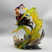 Roronoa Zoro PVC Figure 30cm With Light Bandai One Piece luminous standing model Christmas gift