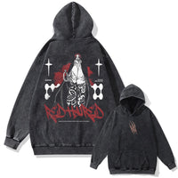 One Piece Vintage Washed Oversized Hoodie | Cotton Streetwear