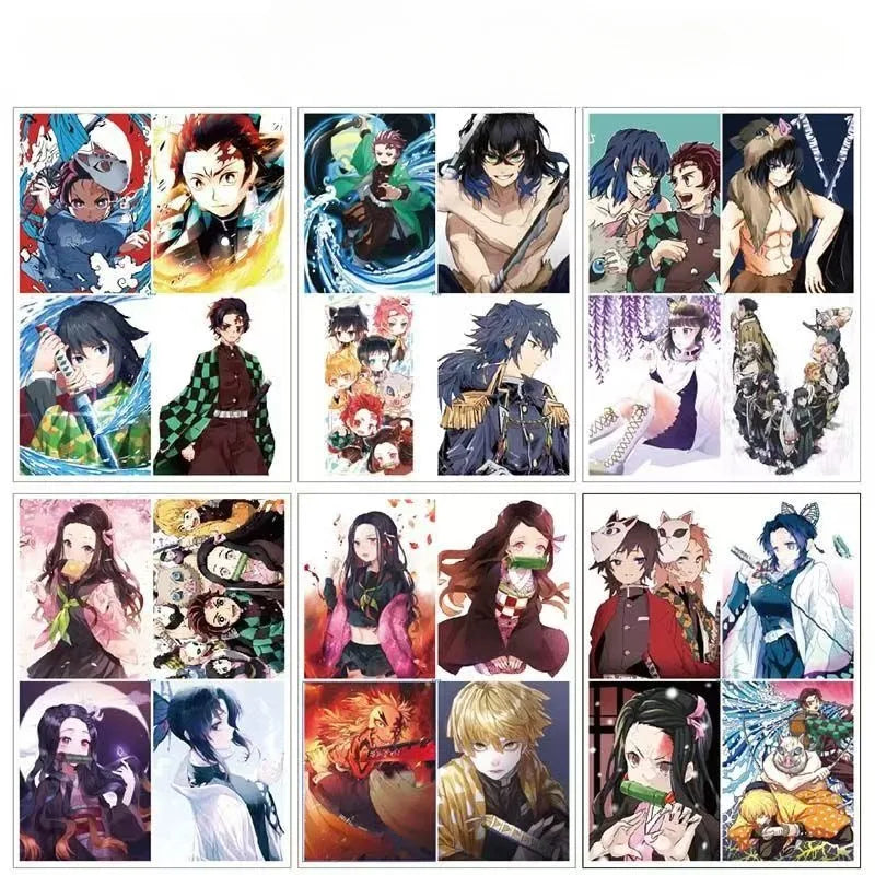 Close-up of Demon Slayer Characters Art Book Drawing colorful character illustration page