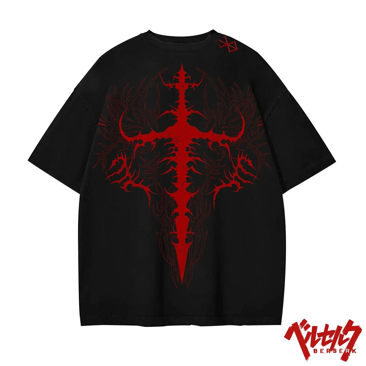 Oversized Cotton Tee Skull Print Unisex Streetwear Gym Top