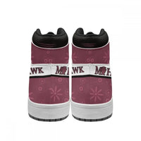 A pair of custom One Piece Basketball Shoes featuring anime designs of Luffy and Zoro, suitable as unisex sneakers.