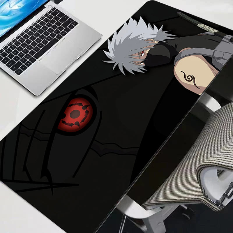 Naruto Itachi Madara XL Gaming Mouse Pad full view anime desk mat keyboard mouse gamer setup