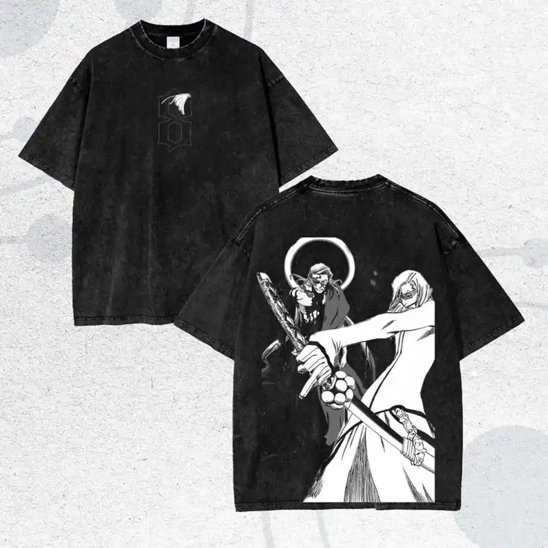 Ichigo Kurosaki Hollow Mask Washed T-Shirt | BLEACH Streetwear