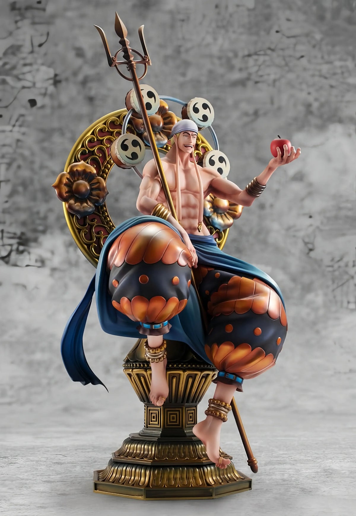 One Piece Enel Thunder God POP MAX GK Figure 39cm Bandai sitting statue PVC anime gift box