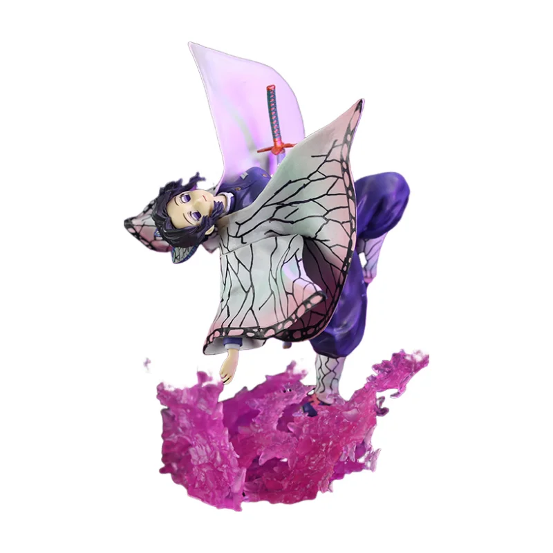 Kochou Shinobu Butterfly Dance Anime Figure side profile 20CM Demon Slayer collector statue