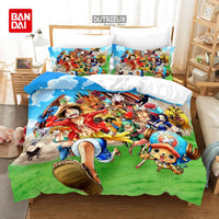 One Piece Luffy Anime Bedding Set Duvet Cover single double large bedroom decoration gift